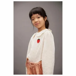 Blouse Fraise Coton Bio | Blanc