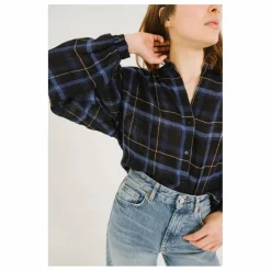 Blouse Gladis Preston Carreaux | Bleu