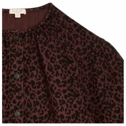 Blouse Irène Léopard | Marron