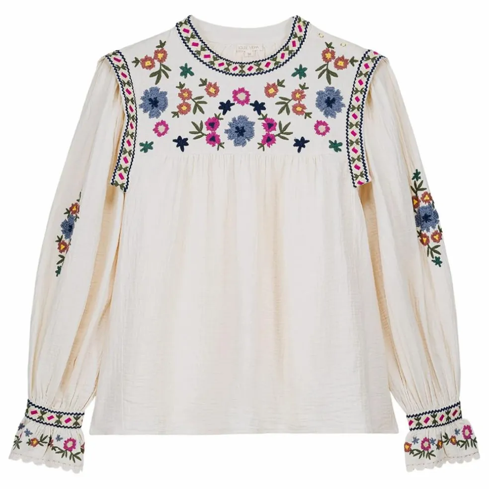 Blouse Izza Double Gaze de Coton Bio - Collection Femme | Crème