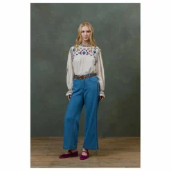 Blouse Izza Double Gaze de Coton Bio - Collection Femme | Crème