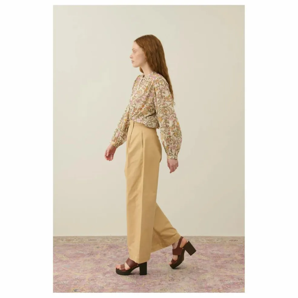 Blouse Jeanne Coton Bio - Collection Femme | Crème
