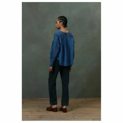 Blouse Jeannine Voile de Coton Bio - Collection Femme | Bleu