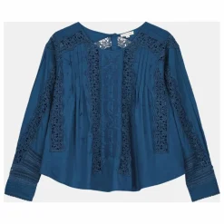 Blouse Jeannine Voile de Coton Bio - Collection Femme | Bleu