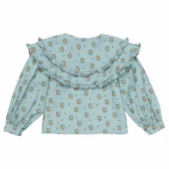 Blouse Jimena Fleurs | Bleu ciel