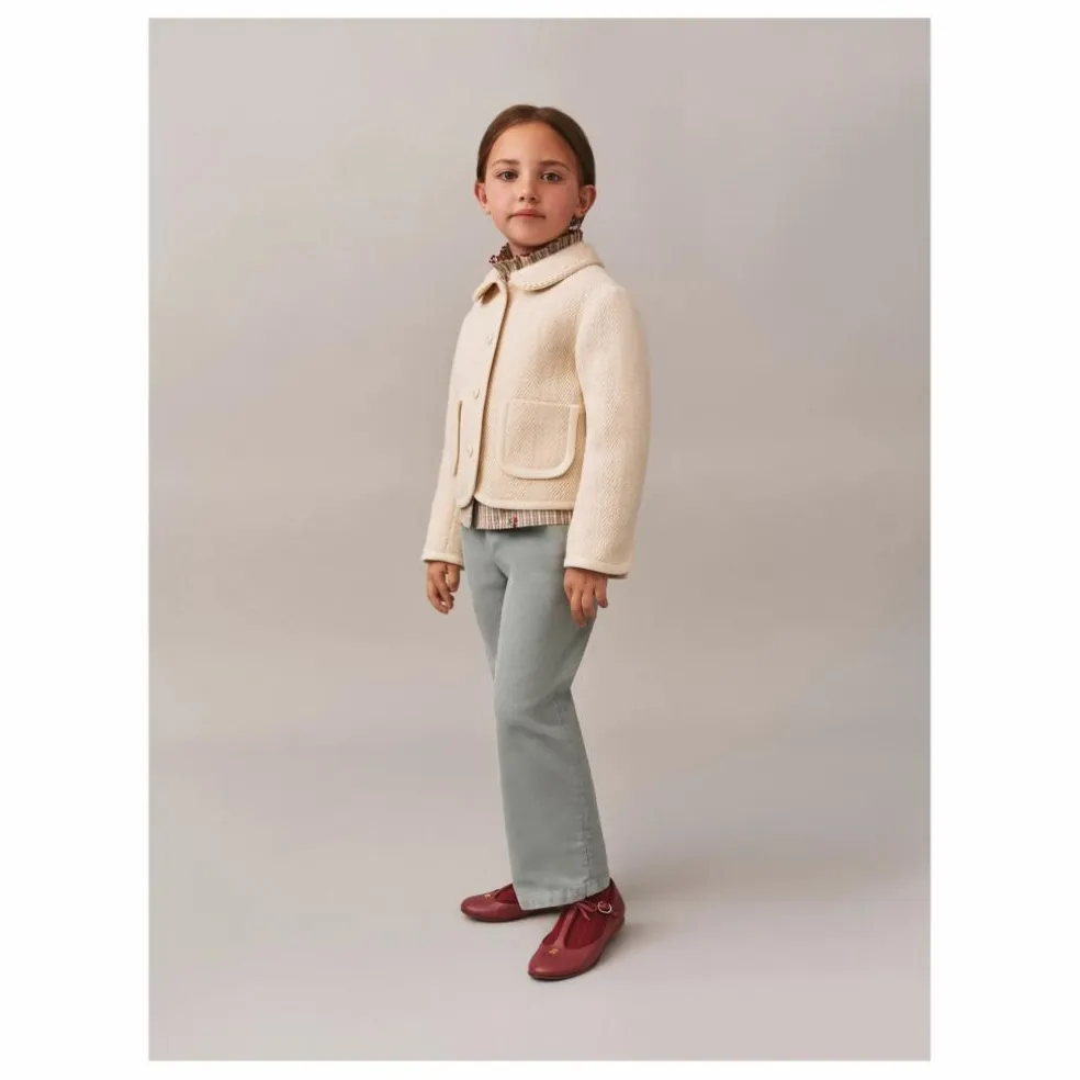 Blouse Jordana Carreaux Coton Bio | Bleu