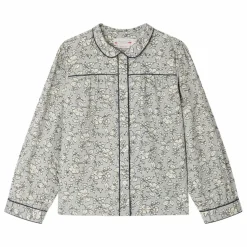 Blouse Josseline Coton Bio | Bleu gris