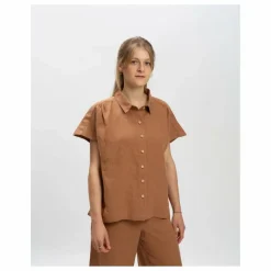 Blouse Lin | Marron