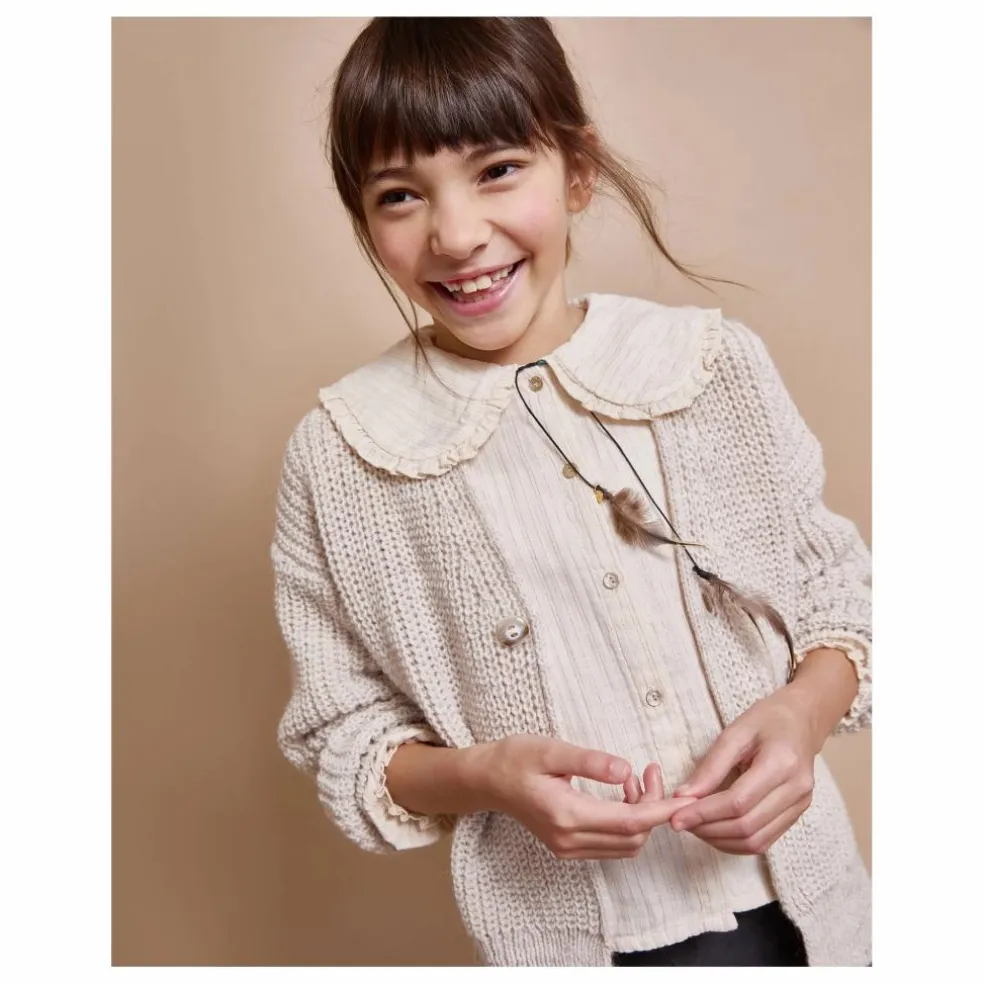 Blouse Lurex Gaze de Coton Bio | Ivoire
