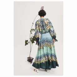 Blouse Madalena Coton et Soie | Bleu