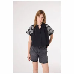 Blouse Maya Dune Brodée | Noir