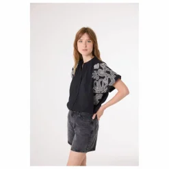 Blouse Maya Dune Brodée | Noir