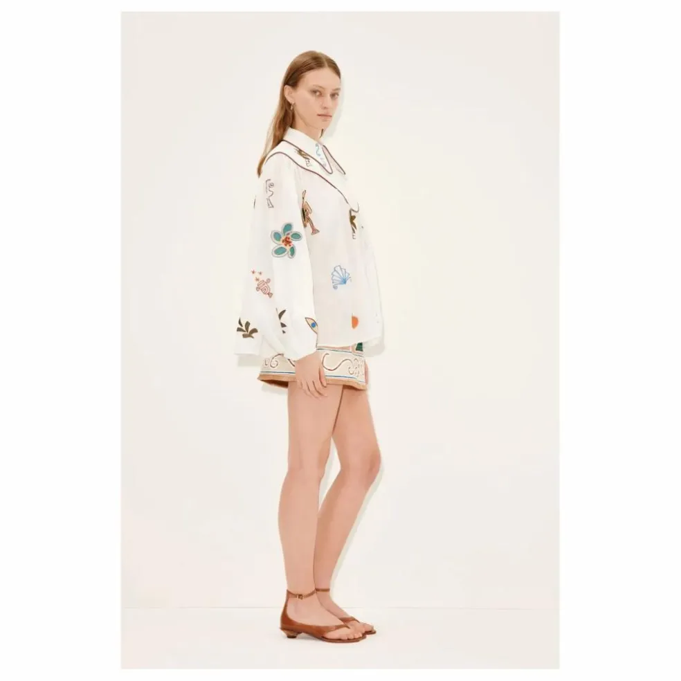 Blouse Mina Brodée | Blanc