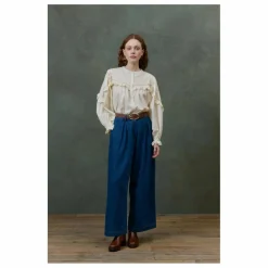 Blouse Noelianne Popeline de Coton Bio - Collection Femme | Crème