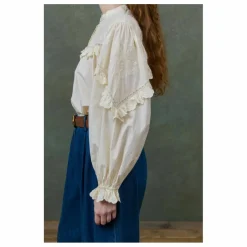 Blouse Noelianne Popeline de Coton Bio - Collection Femme | Crème