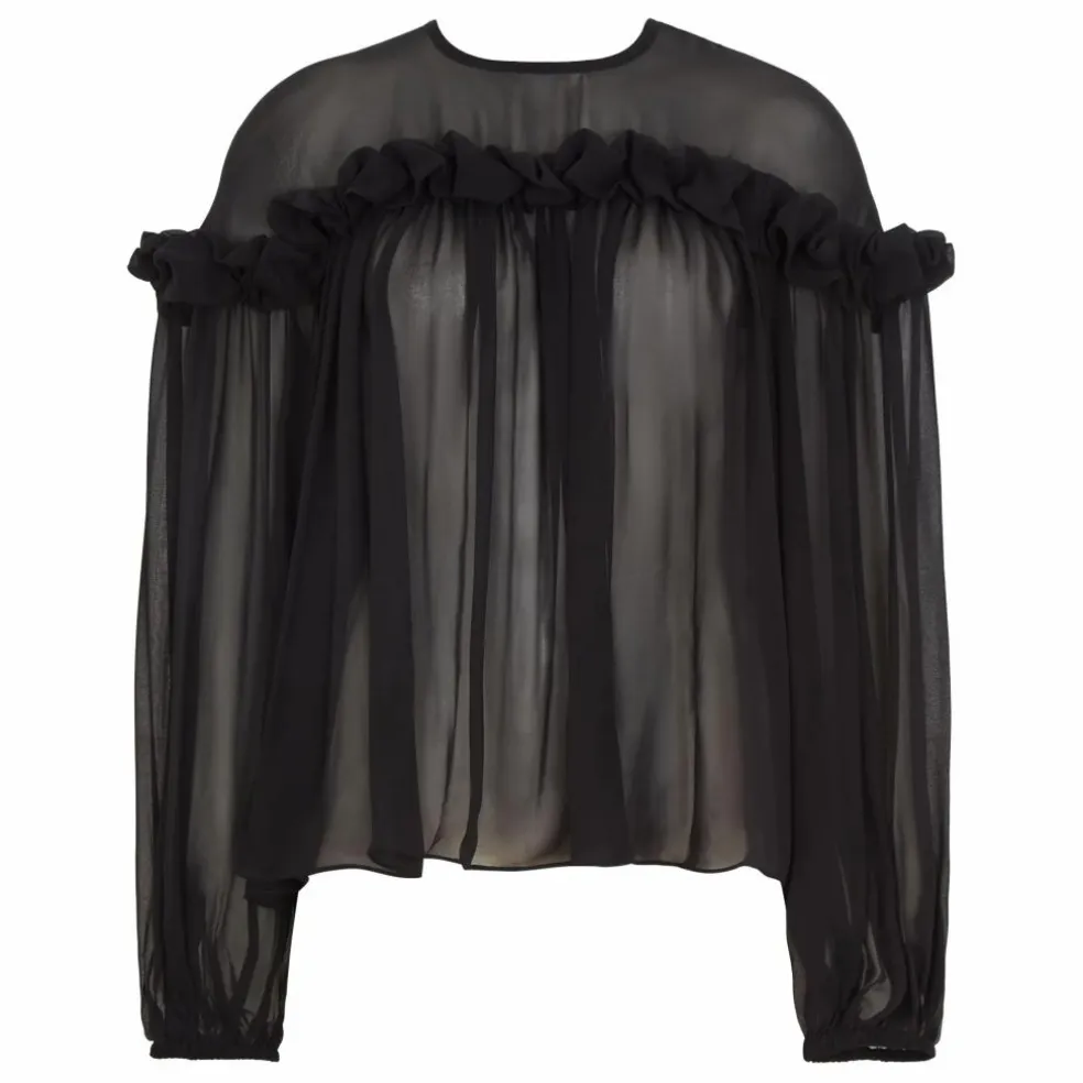 Blouse Peggy Soie | Noir