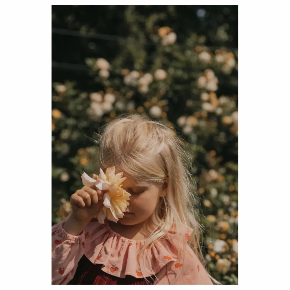 Blouse Peony Velours Côtelé Mini | Rose
