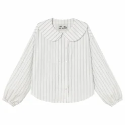Blouse Rayée | Blanc cassé