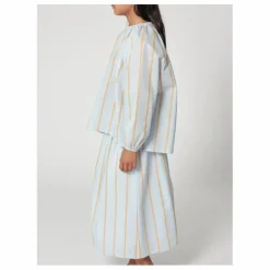Blouse Rayée | Bleu Clair