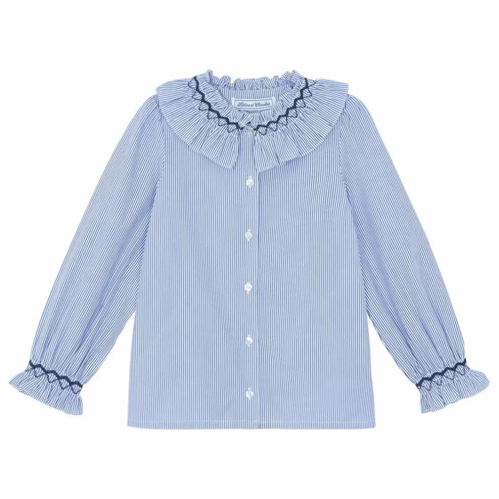 Blouse Rayures | Bleu