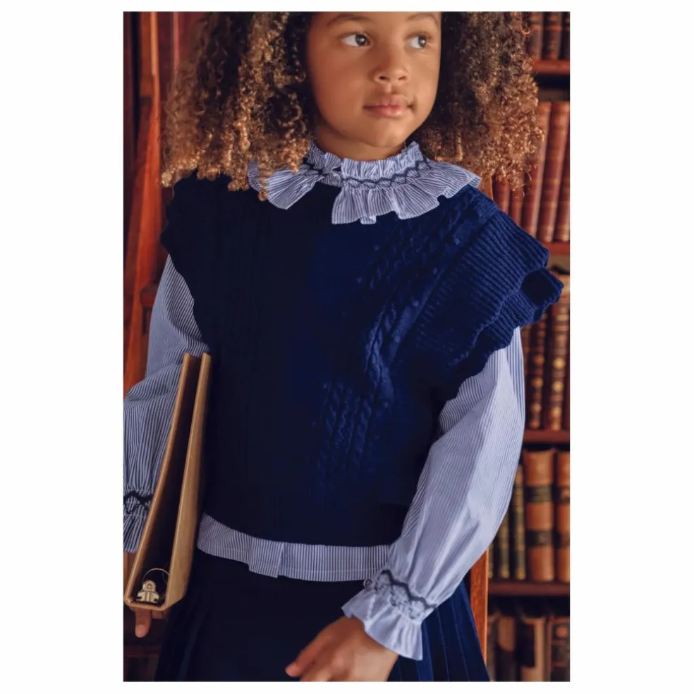 Blouse Rayures | Bleu