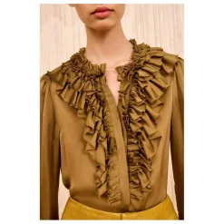 Blouse Rouen Soie | Bronze