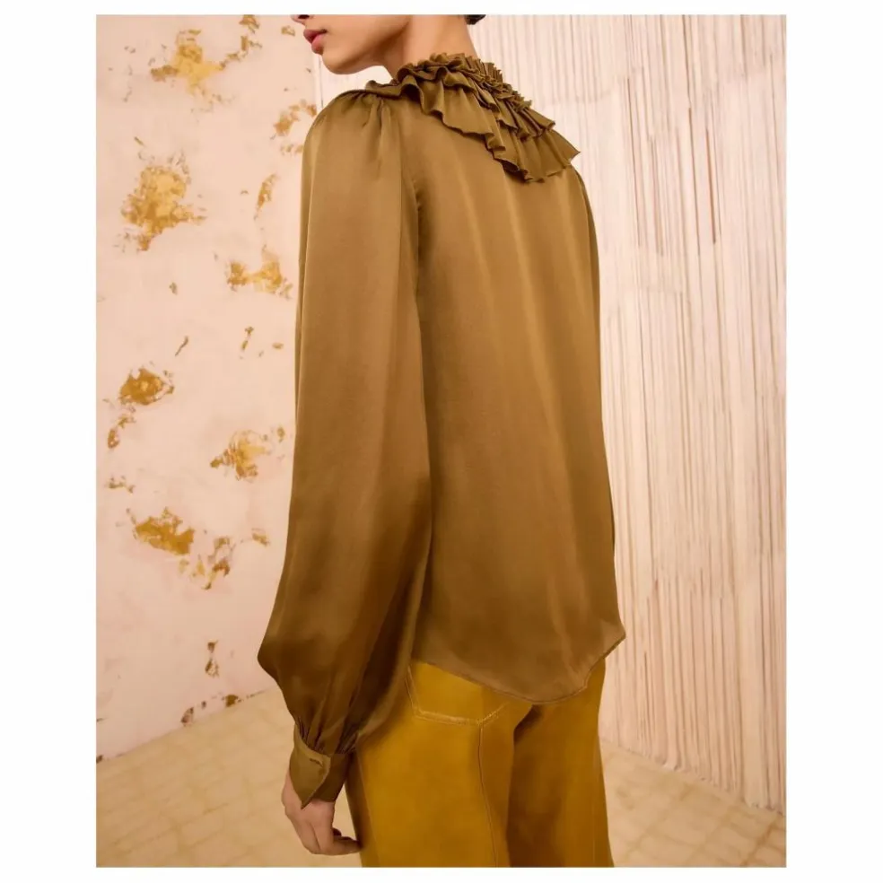 Blouse Rouen Soie | Bronze