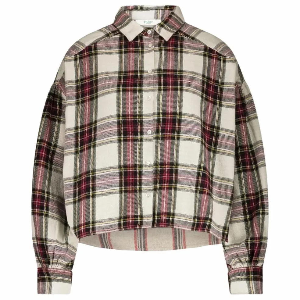 Blouse Sarah Carreaux | Blanc