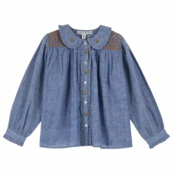 Blouse Smockée | Bleu