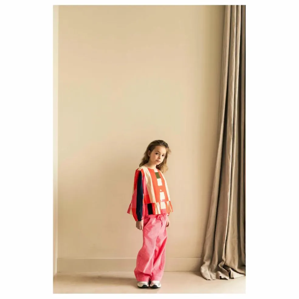 Blouse Sofie Rayée Popeline | Rose