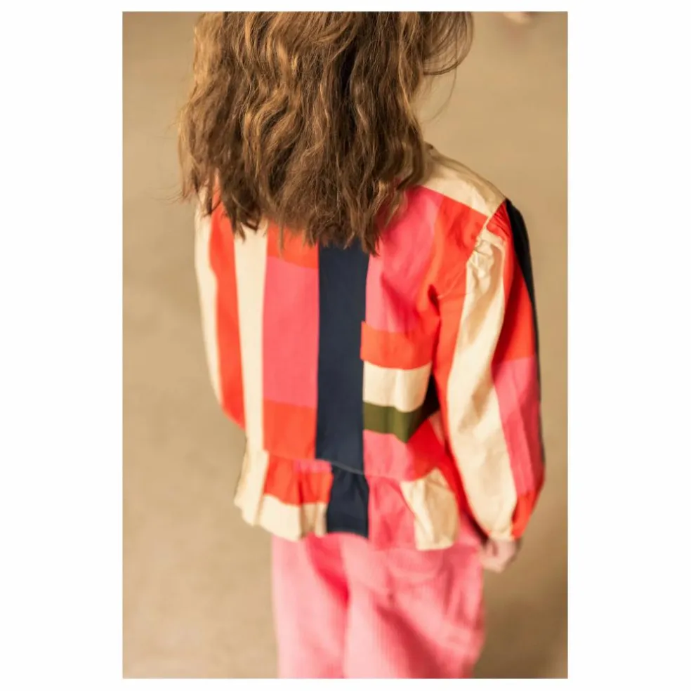 Blouse Sofie Rayée Popeline | Rose
