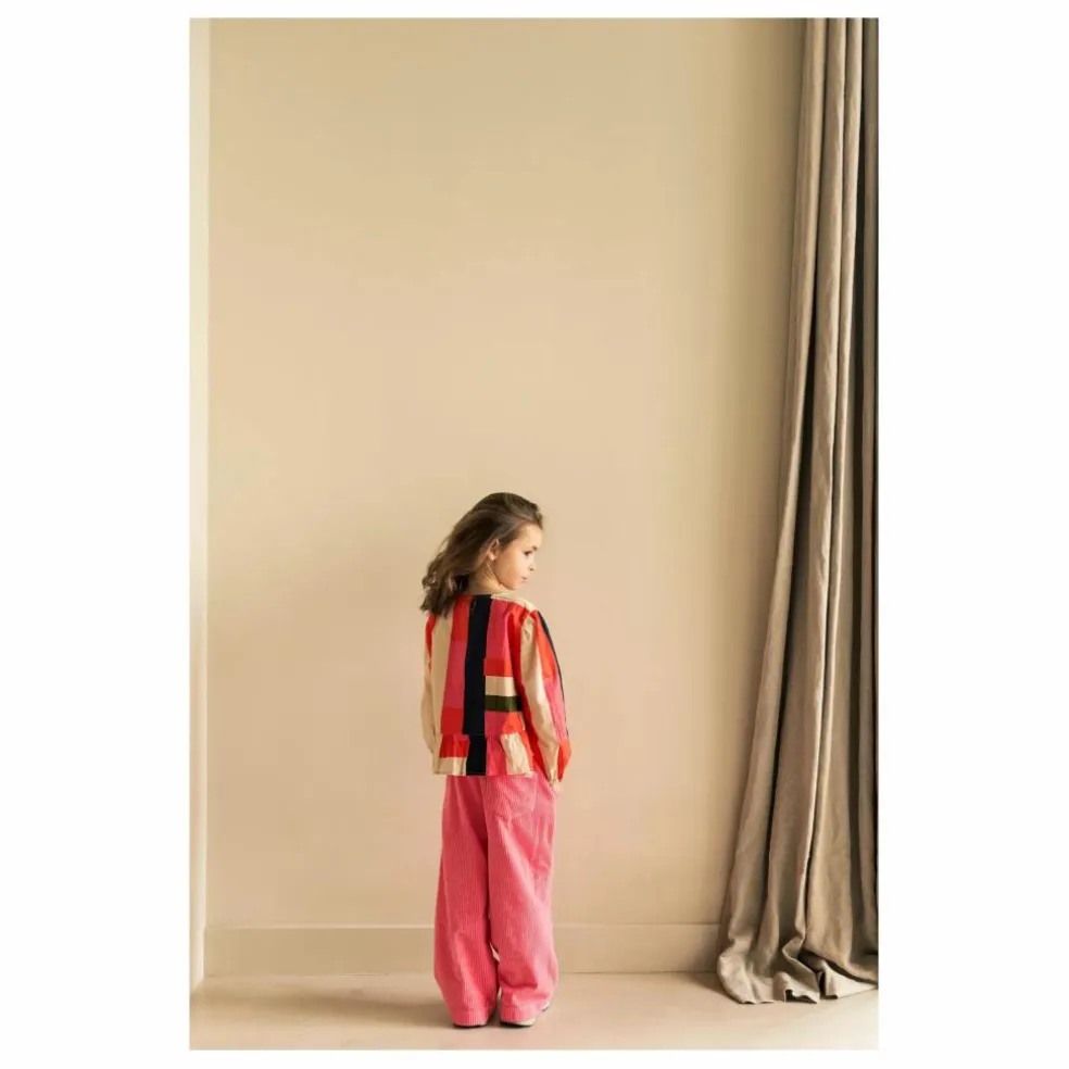 Blouse Sofie Rayée Popeline | Rose
