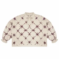 Blouse Tie And Dye Coton Bio Olivia | Beige