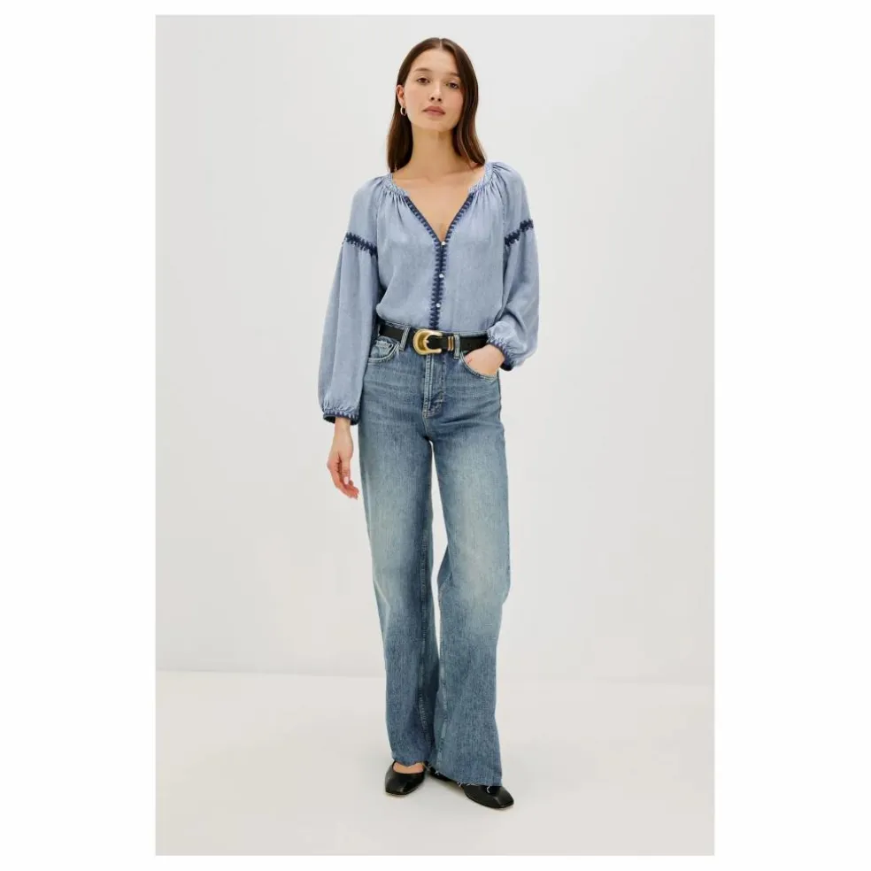 Blouse Toshi | Bleu ciel