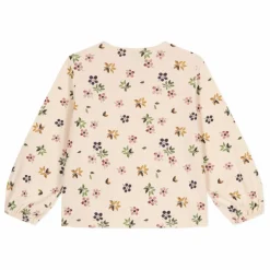 Blouse Tubique Fleurie | Beige