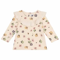 Blouse Tubique Volant | Beige