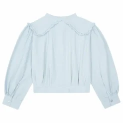 Blouse Unie Coton Bio | Bleu pâle