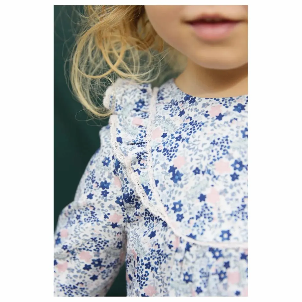 Blouse Volants | Bleu