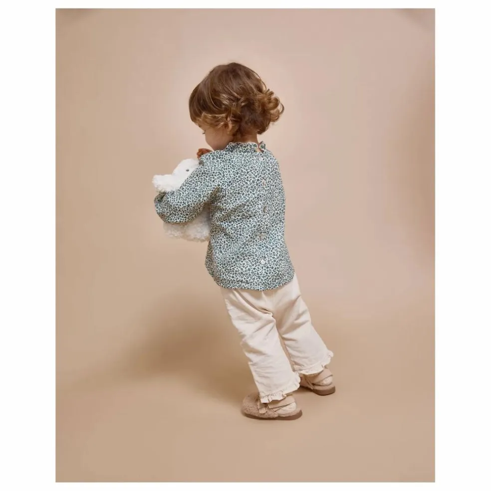Blouse Volants Bébé | Vert Cèdre