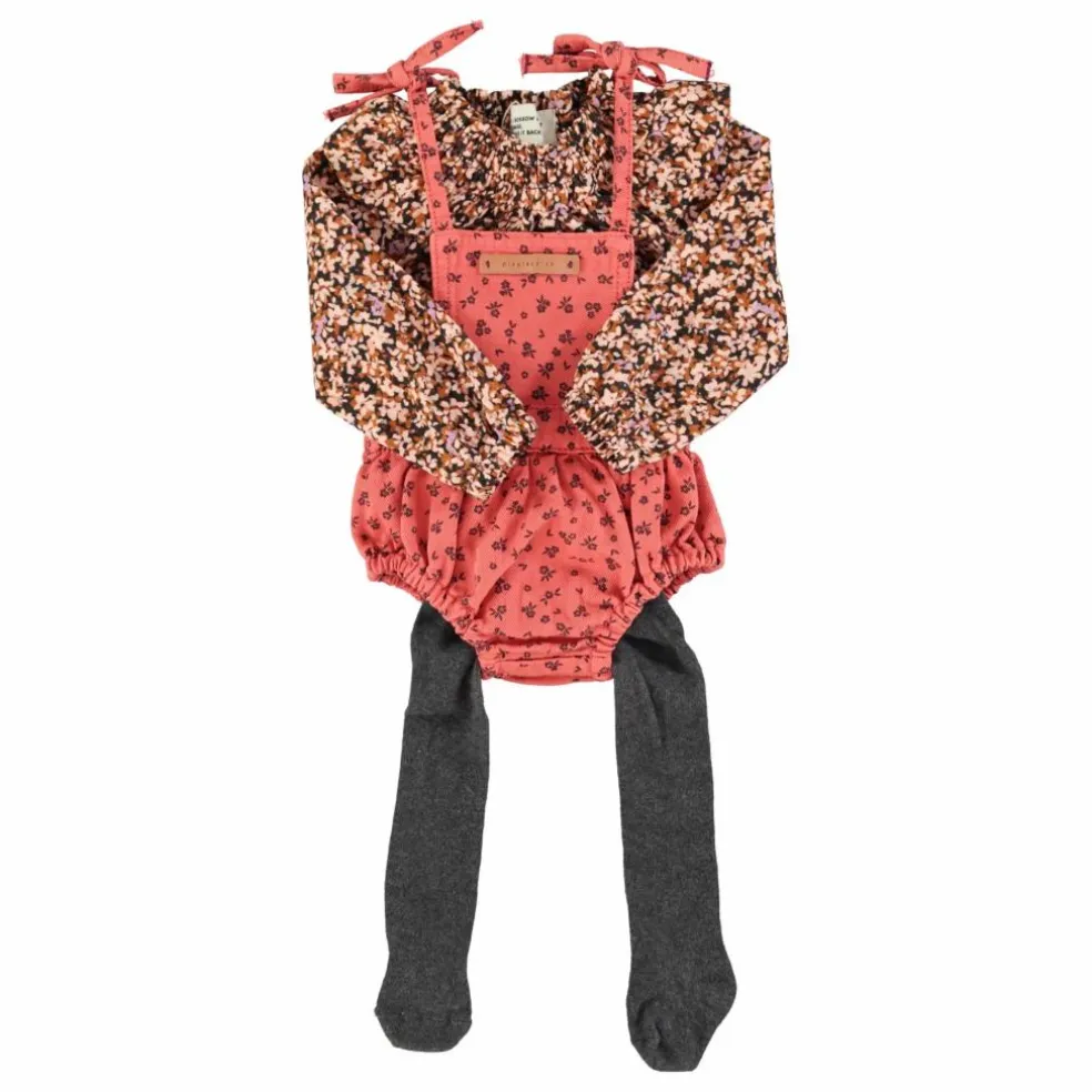 Blouse Volants Fleurie | Noir