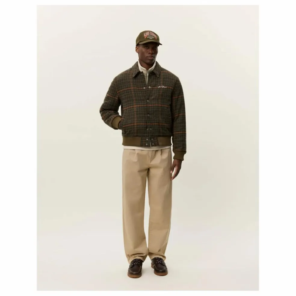 Blouson Bomber Varsity | Marron