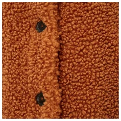 Blouson boutonné en sherpa boxy | Brique