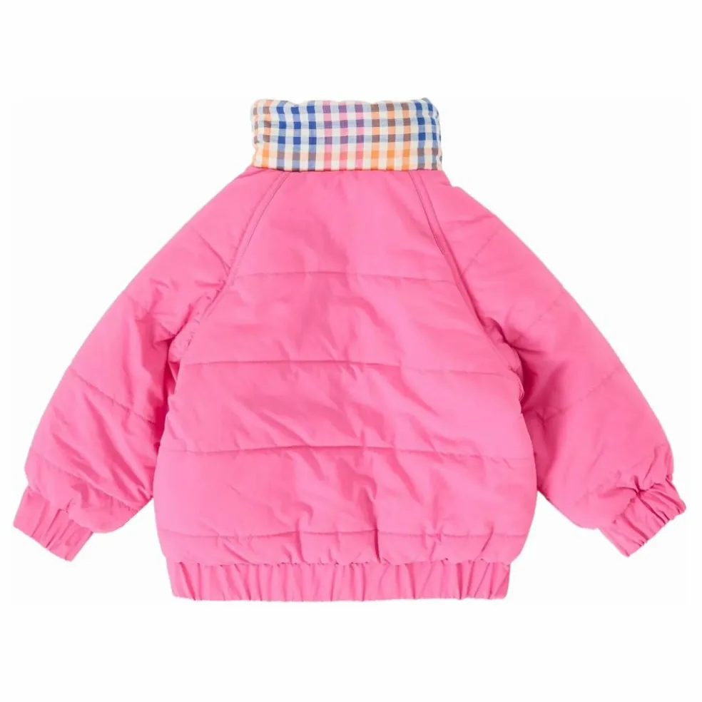 Blouson Réversible Rainbow Gingham | Rose