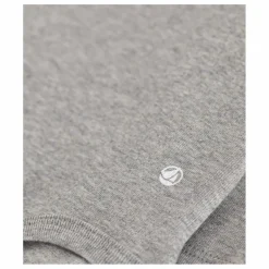 Body Col Roulé Côte | Gris chiné