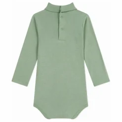 Body Col Roulé Uni Coton Bio | Sauge