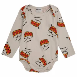 Body Coton Bio Tambours | Gris galet