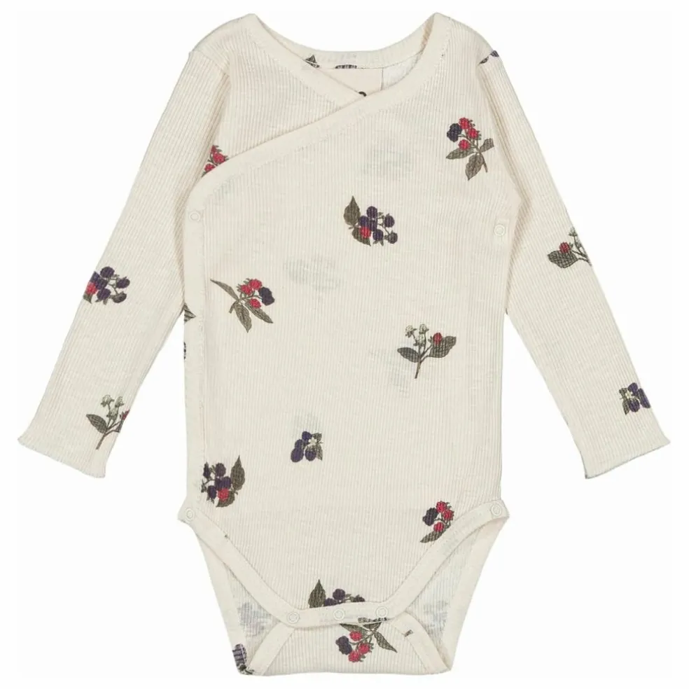 Body Côtelé Hoho Mûres Coton Bio | Ecru