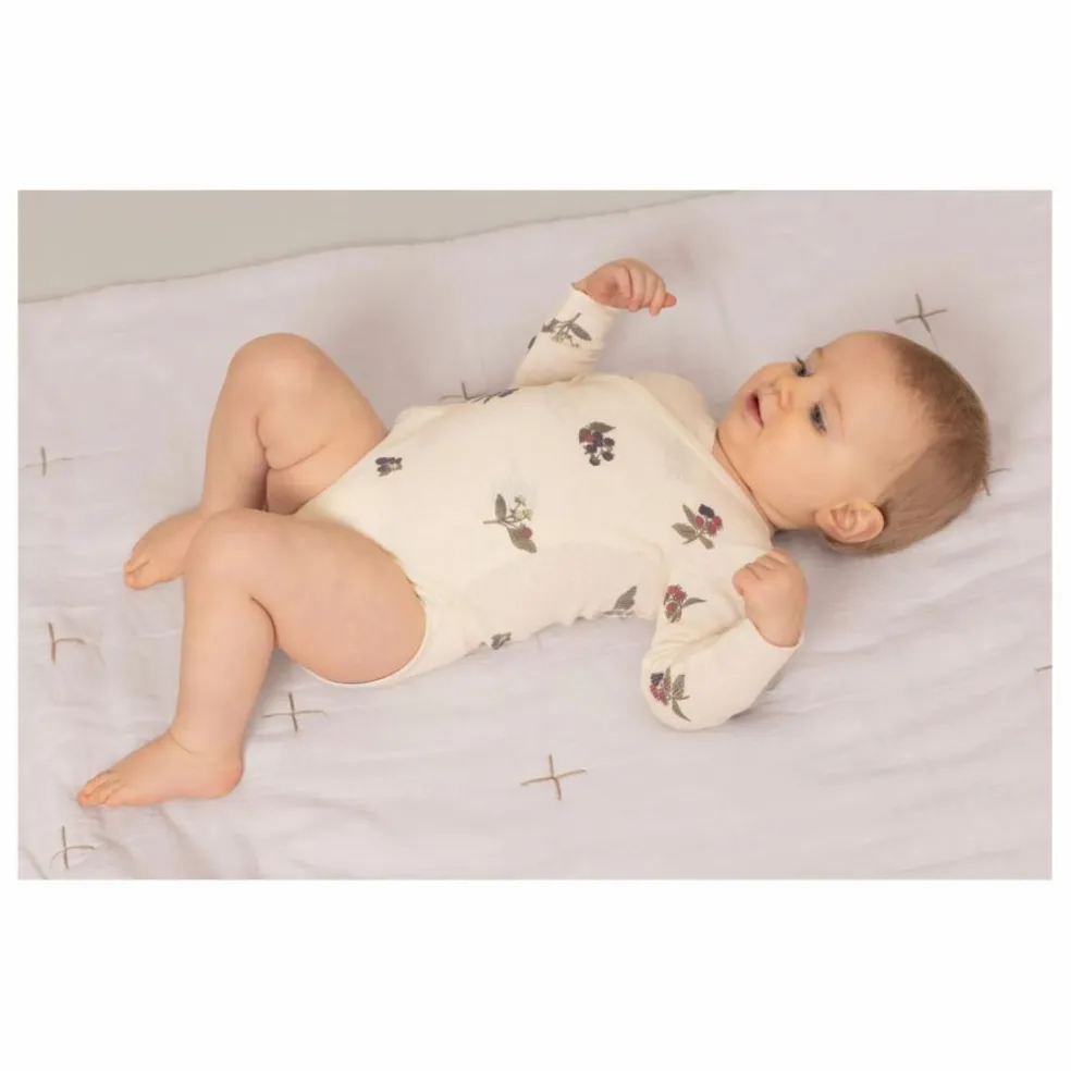Body Côtelé Hoho Mûres Coton Bio | Ecru