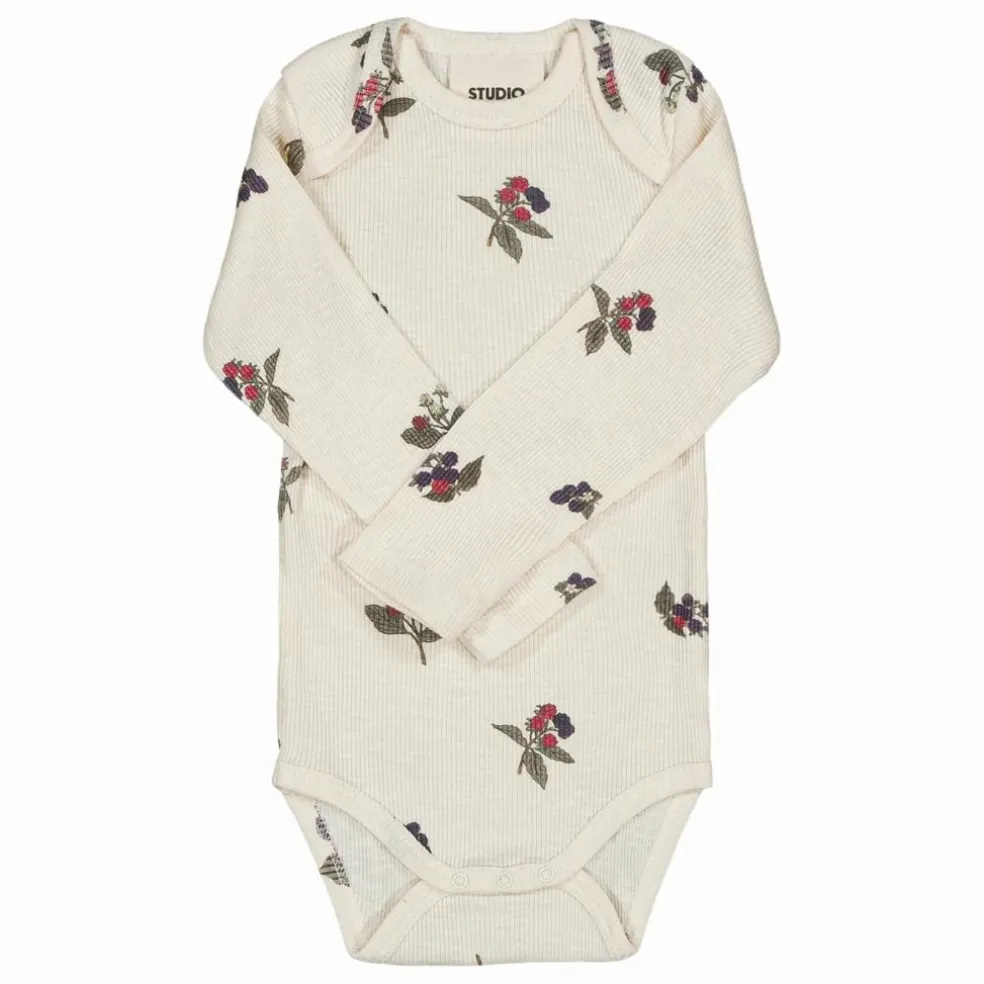 Body Côtelé Hoho Mûres Coton Bio | Ecru