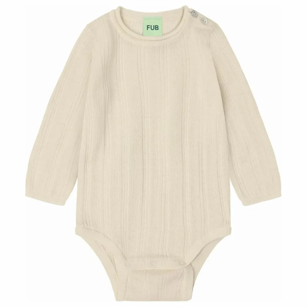 Body Côtelé Laine de Mérinos | Ecru